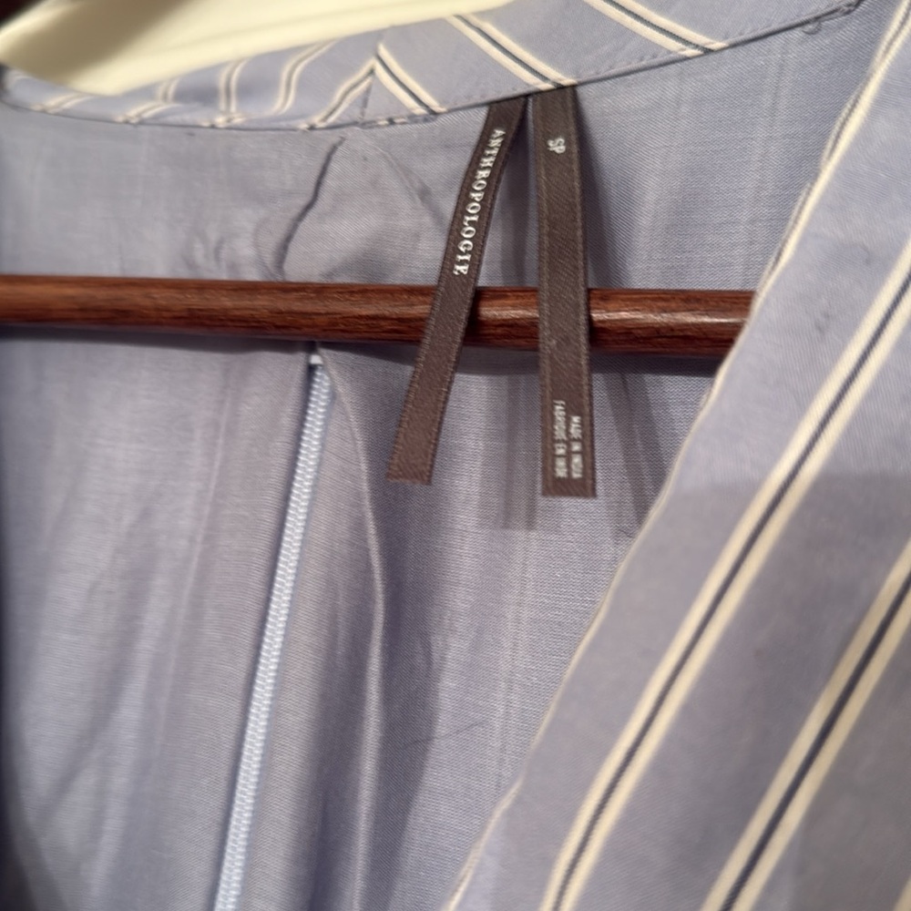 NWOT GORGEOUS ANTHROPOLOGIE cottage core Parisian pleated Midi Dress - Picture 6 of 9